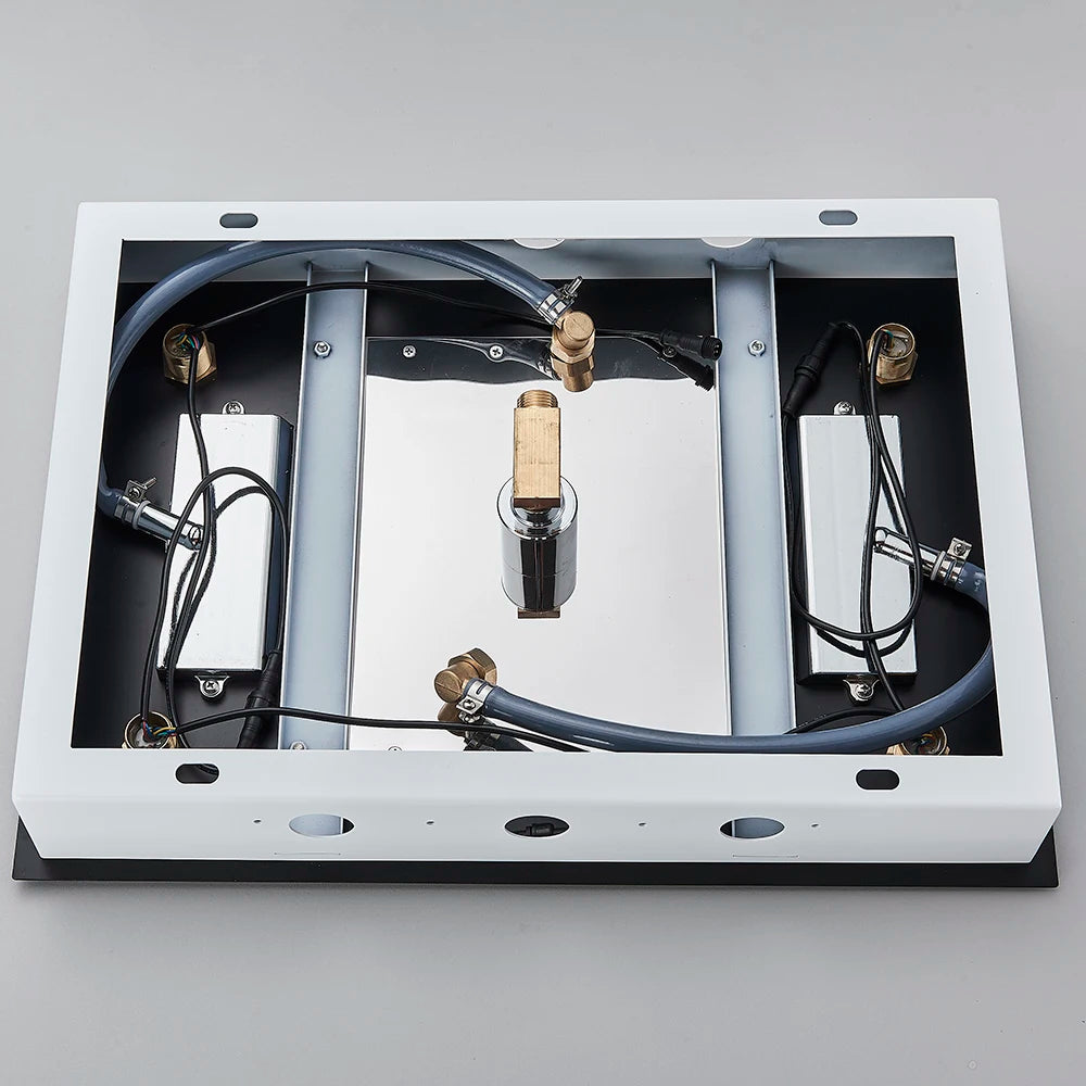 Black Ceiling Intelligent Rainfall Waterfall Shower Head