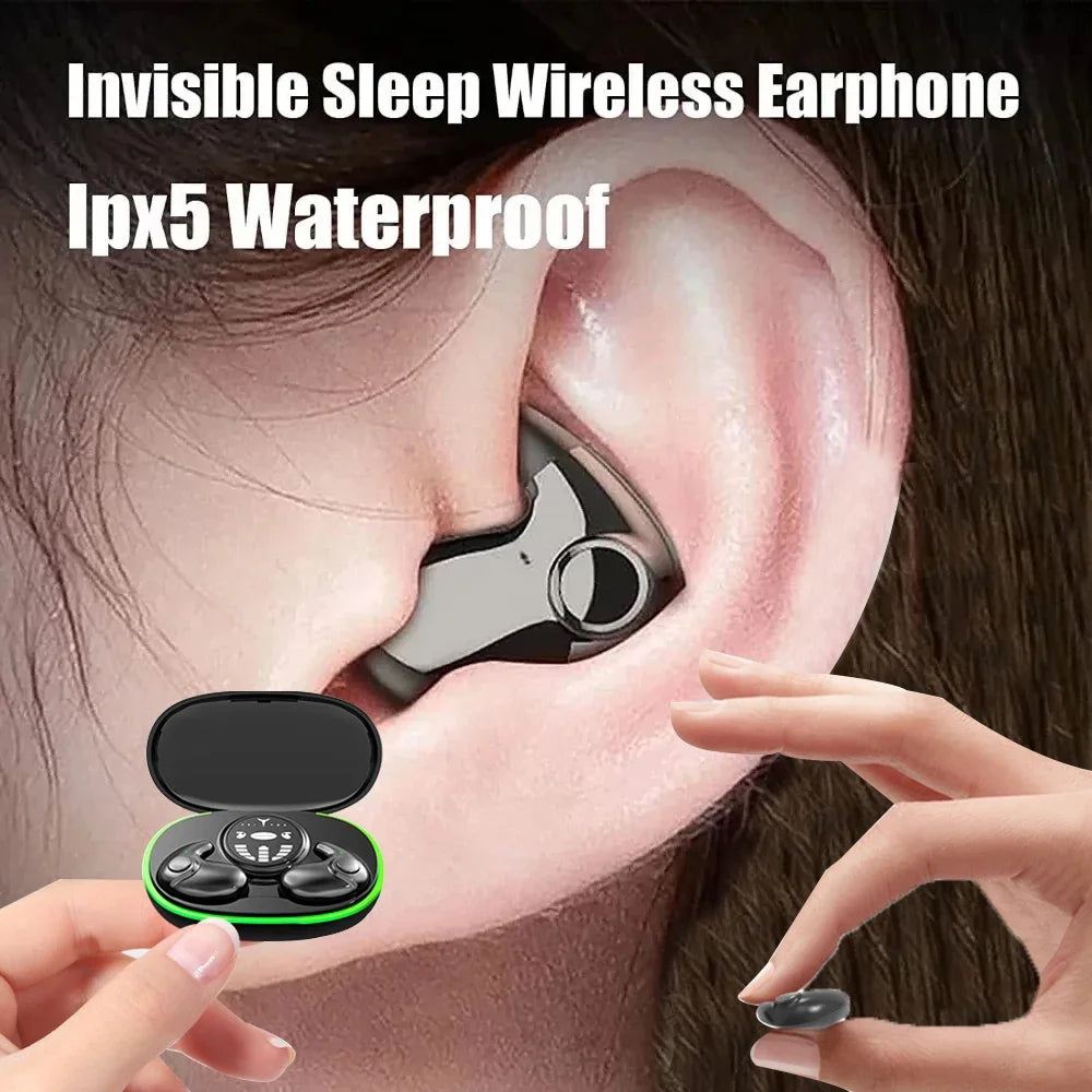 Invisible Sleep Earbuds Bluetooth Waterproof Noise Reduction