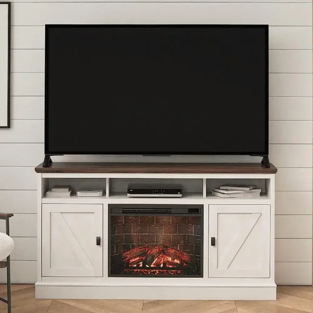 TV Console Fireplace Heater Remote LEDs