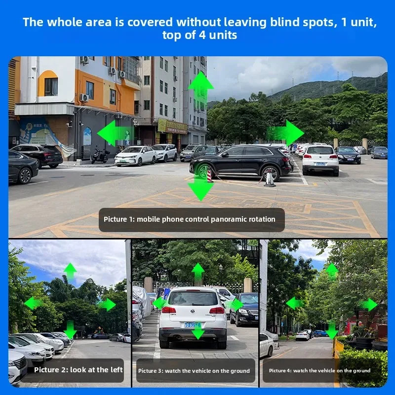 Four Lens Human Auto Tracking Surveillance Cameras