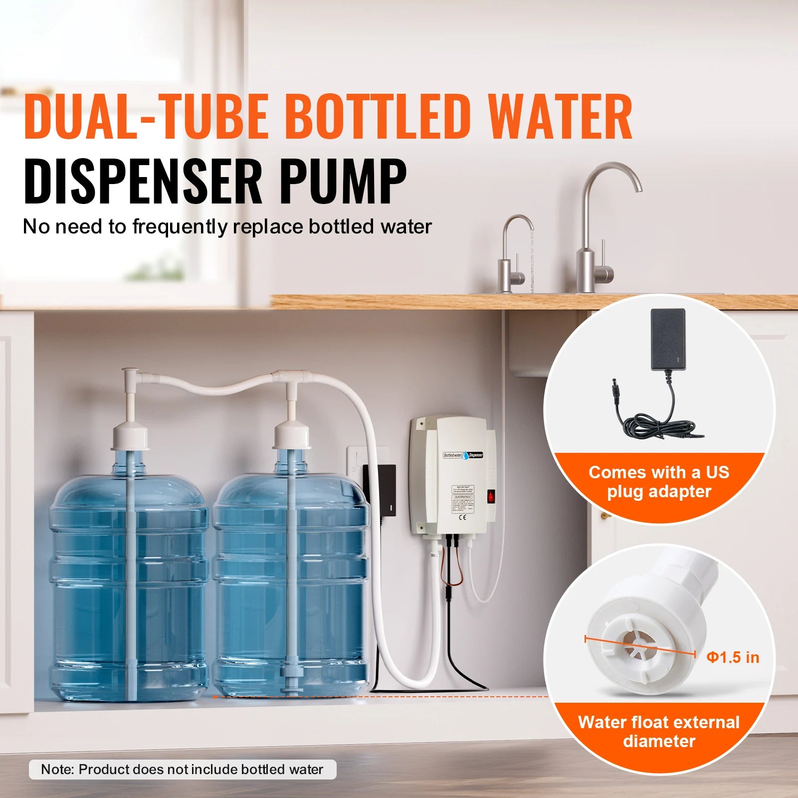 Auto Electric Water Dispenser Double-Pipe Pump