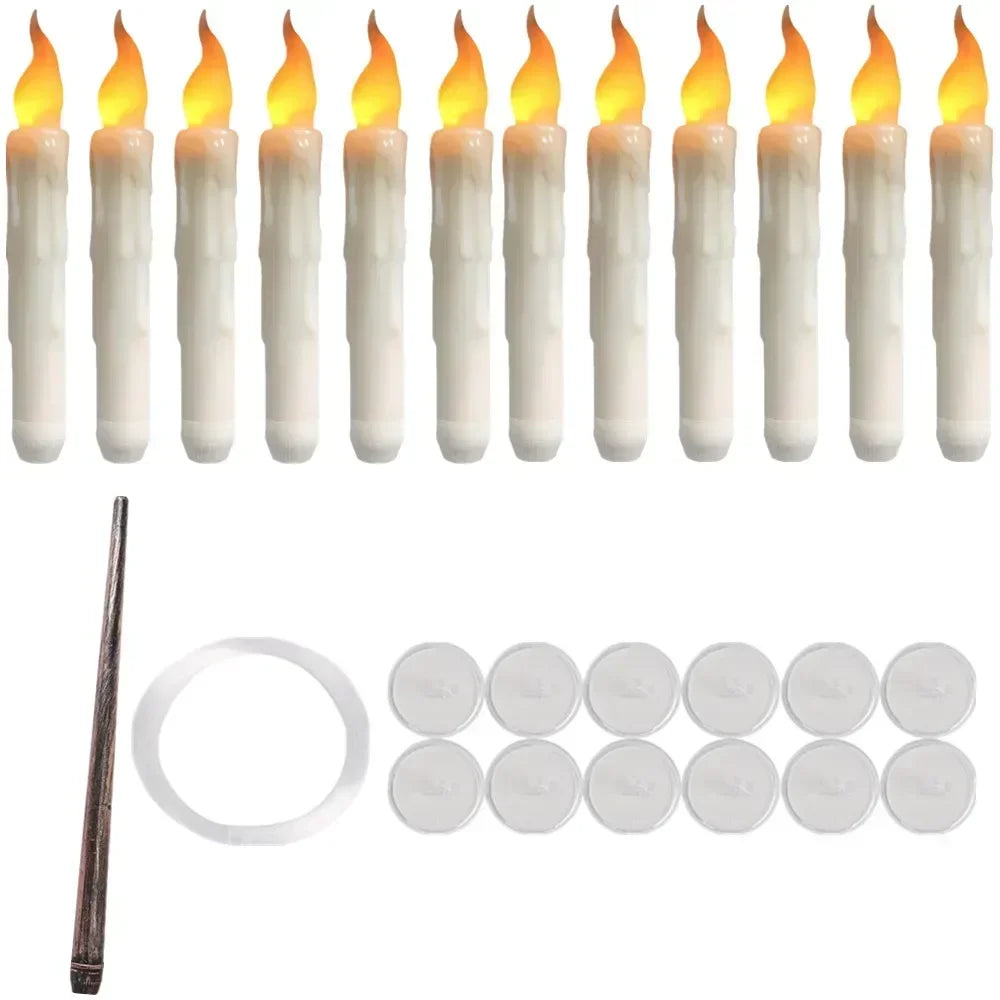 Floating Candles Magic Wand Remote Flameless