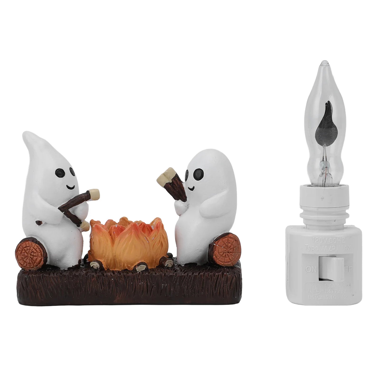 Ghost Campfire Flickering Night Light