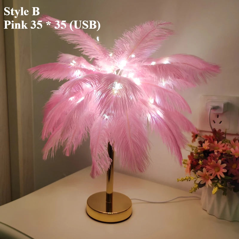 Ostrich Feather Led Lighting Chandelier