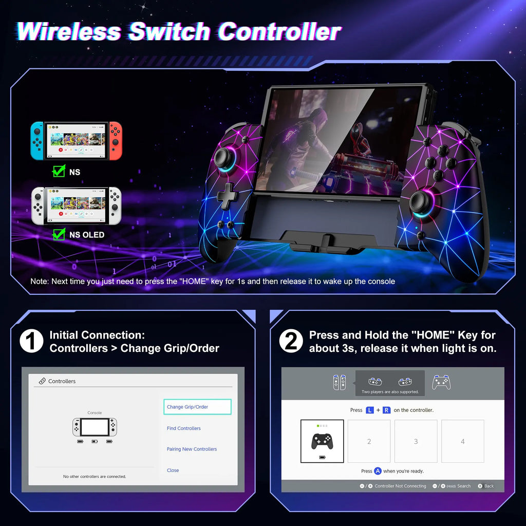 One-Piece Switch Controller Handheld Programmable Gamepad