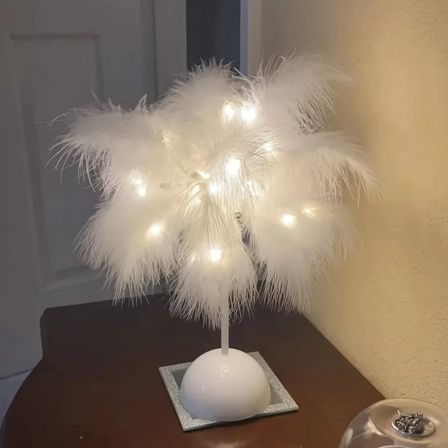 Creative Feather Table Lamp