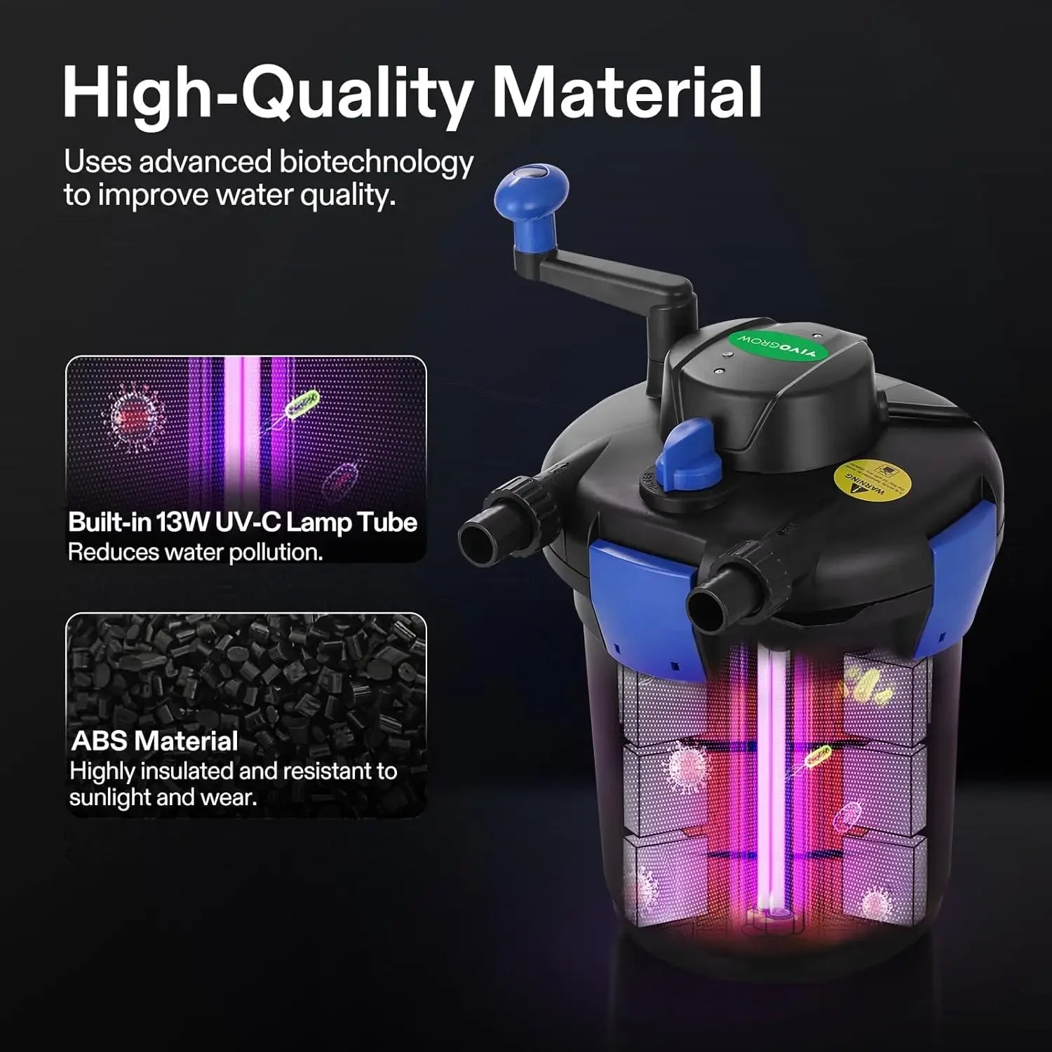 Bio Pond Filter 13W UVC 1050 GPH