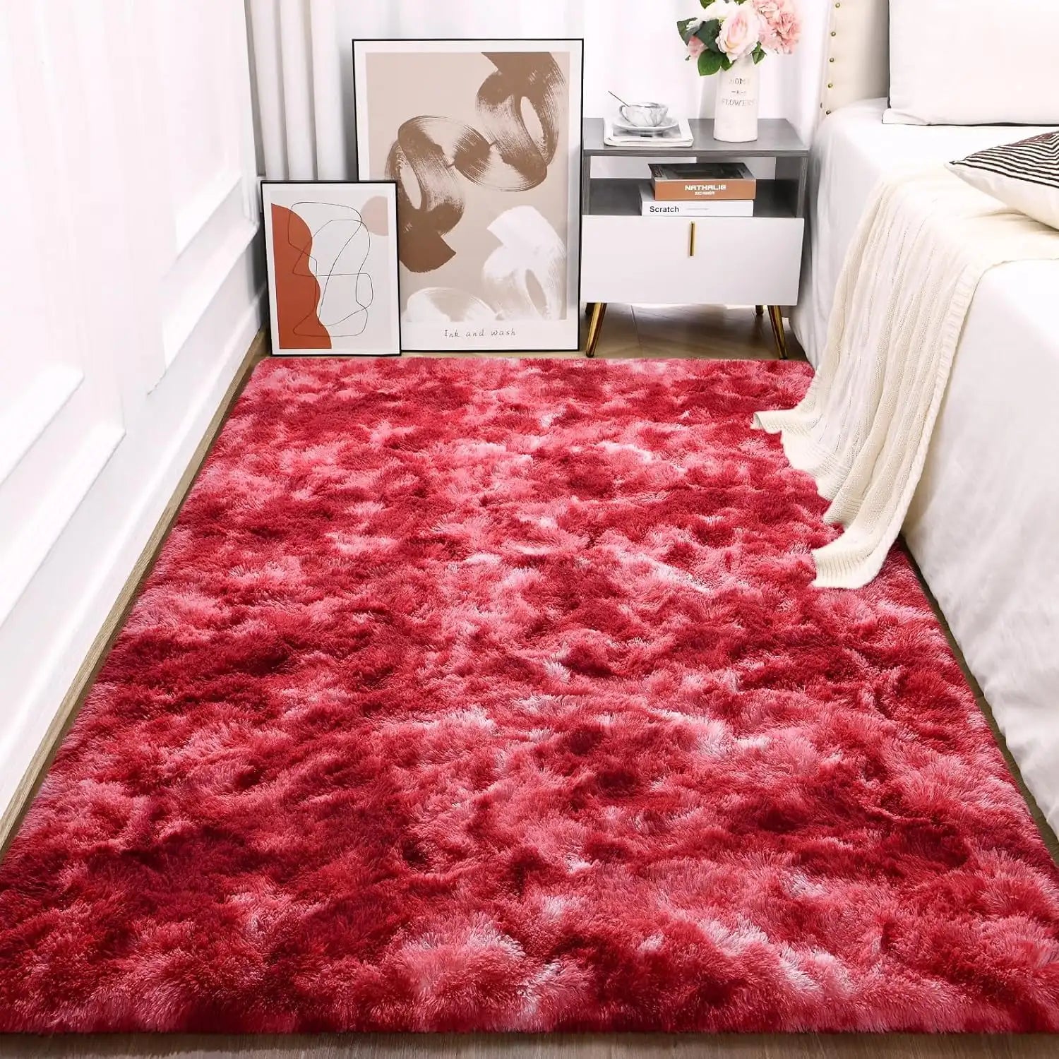 Super Soft Plush Tie Dye Velvet Rugs