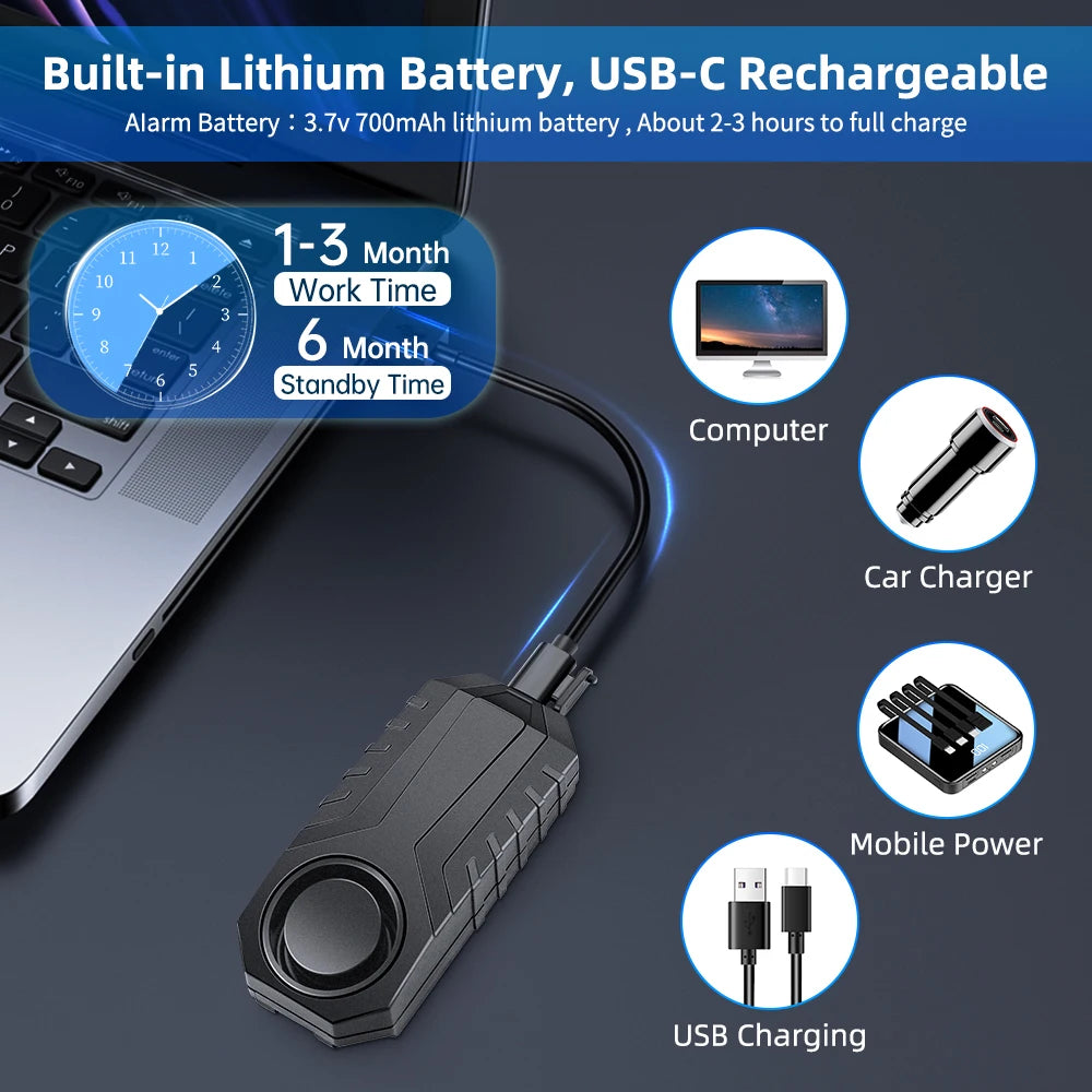 Scooter Motorcycle Bicycle Security Protection Alarm System