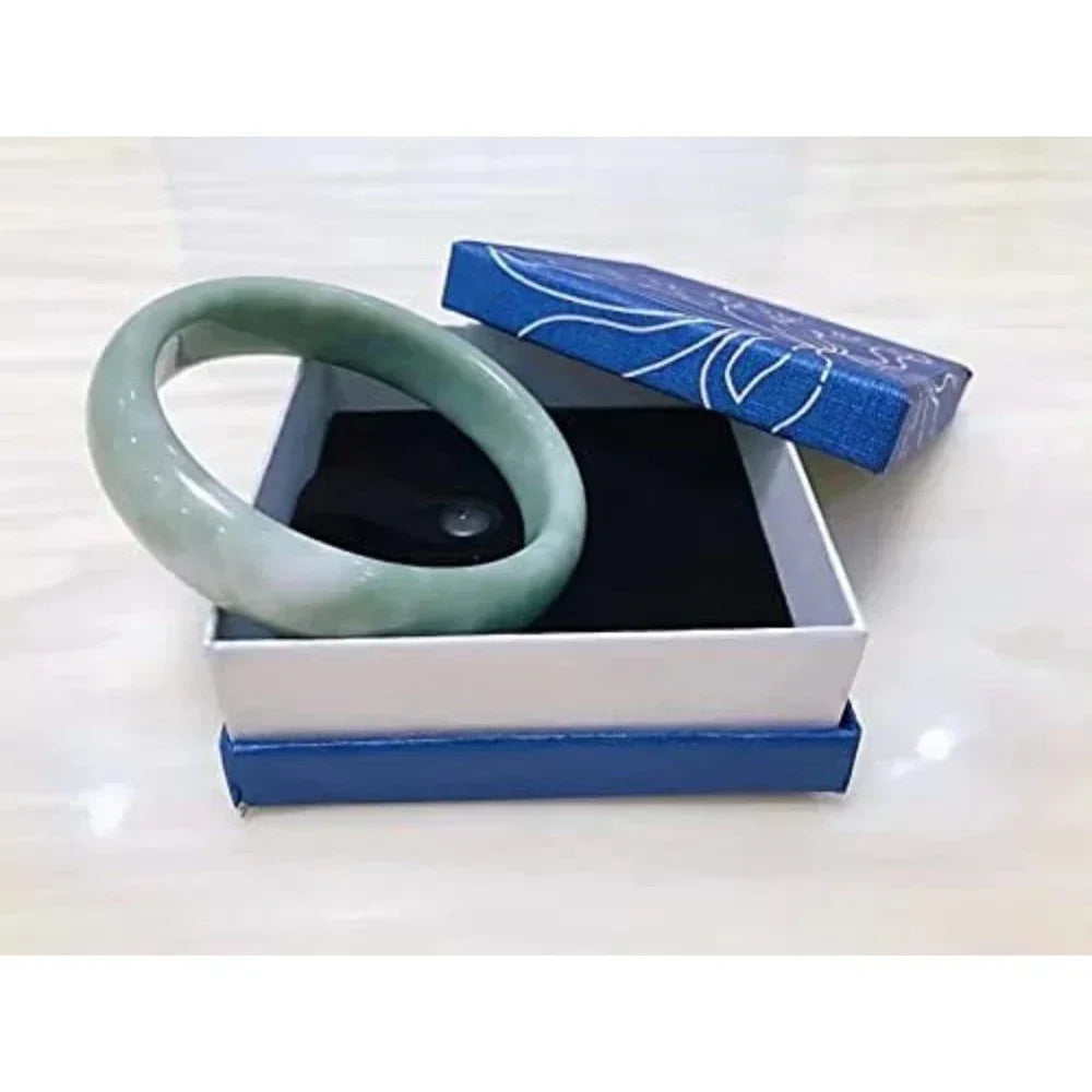 Natural Jade Bangle Bracelet Certificate Gift Box