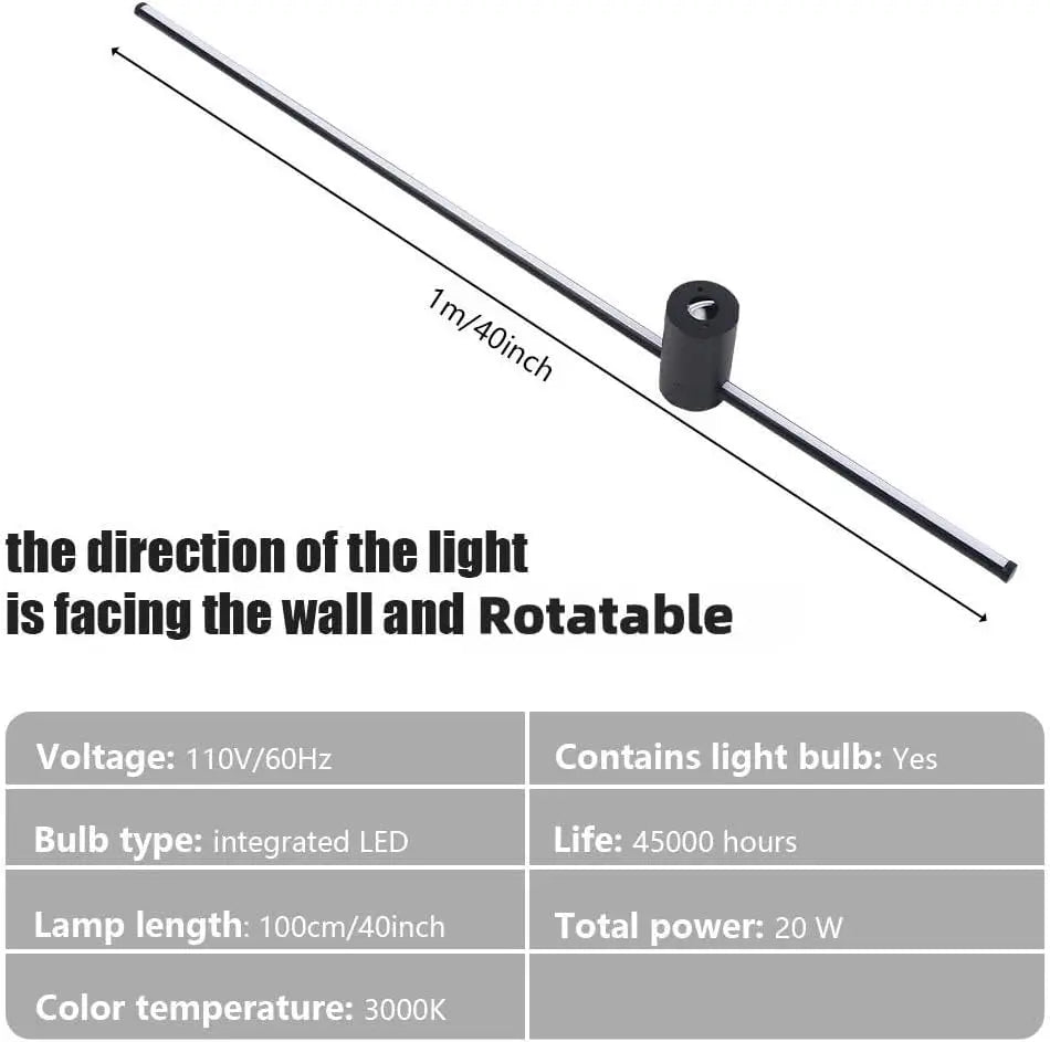 40inch LED Linear Waterproof Wall Sconce (1)