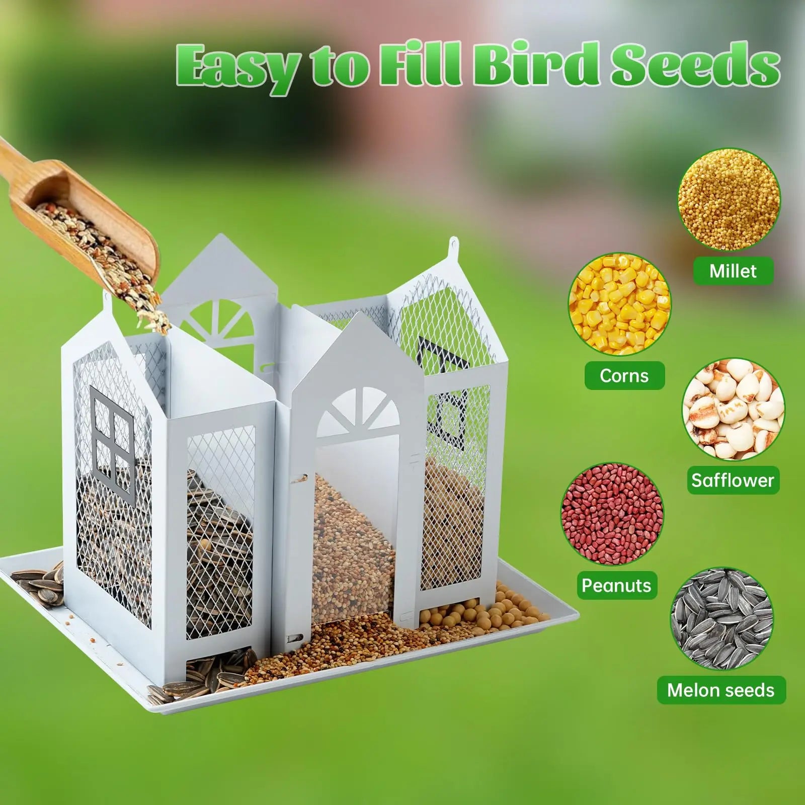 Outdoor Hanging Wild Bird Feeder Large