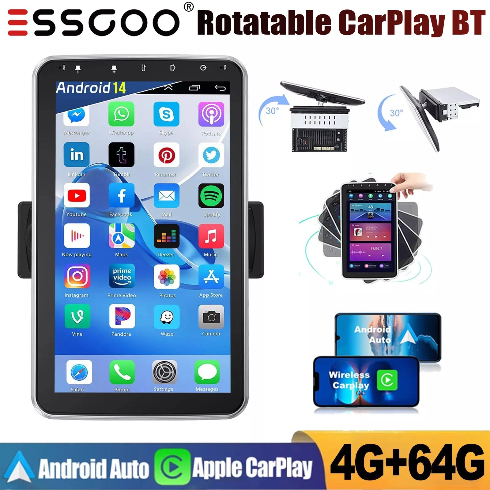 Android14 Car Stereo Radio Head Unit