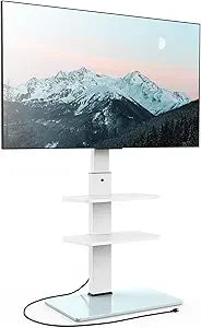 Universal Tall TV Floor Stand with Power Outlet