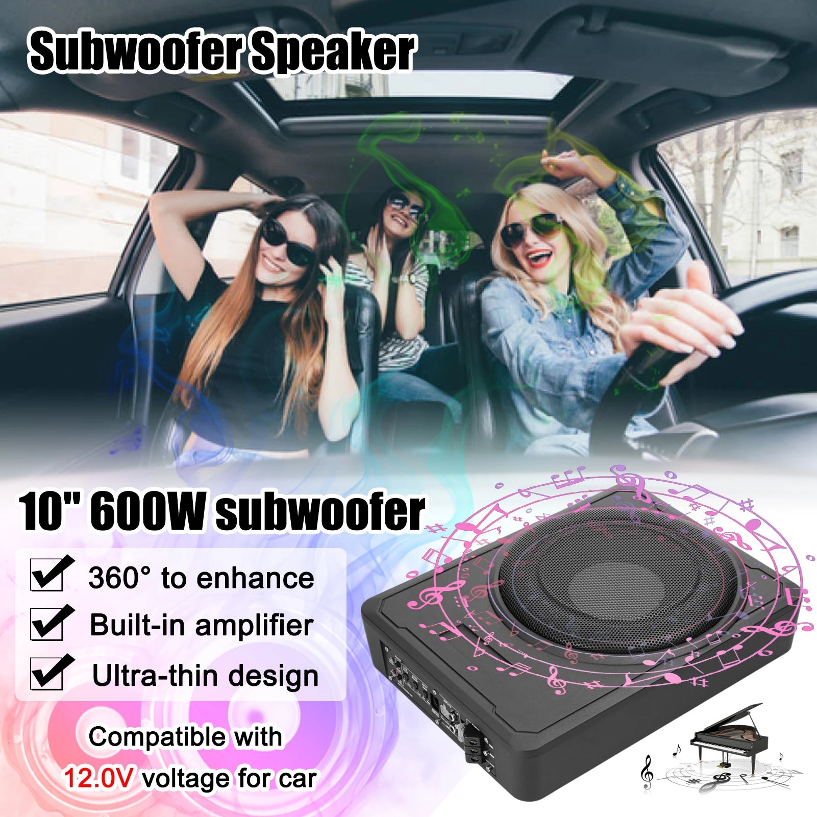 Subwoofer 10in 800W Stable Performance