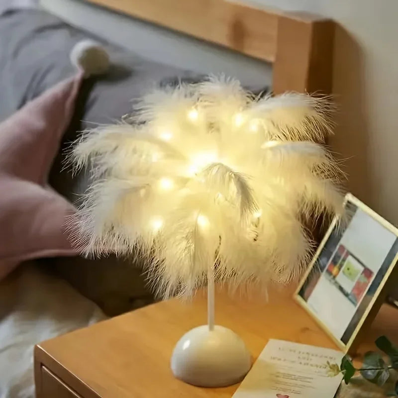 Creative Feather Table Lamp