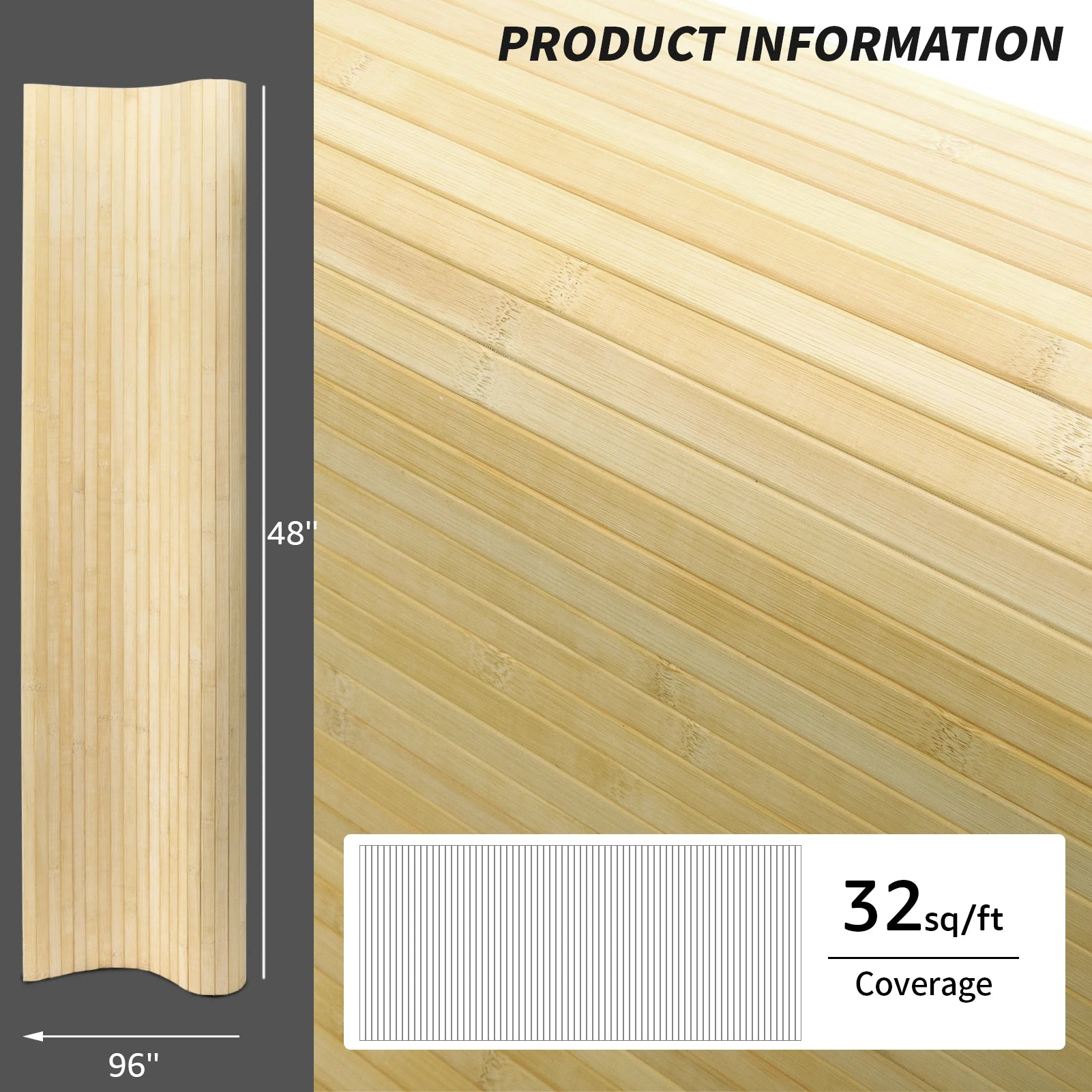 Natural Bamboo Wall Panel