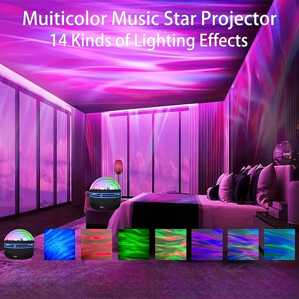 Star Projector 7 Effects Night Light Remote