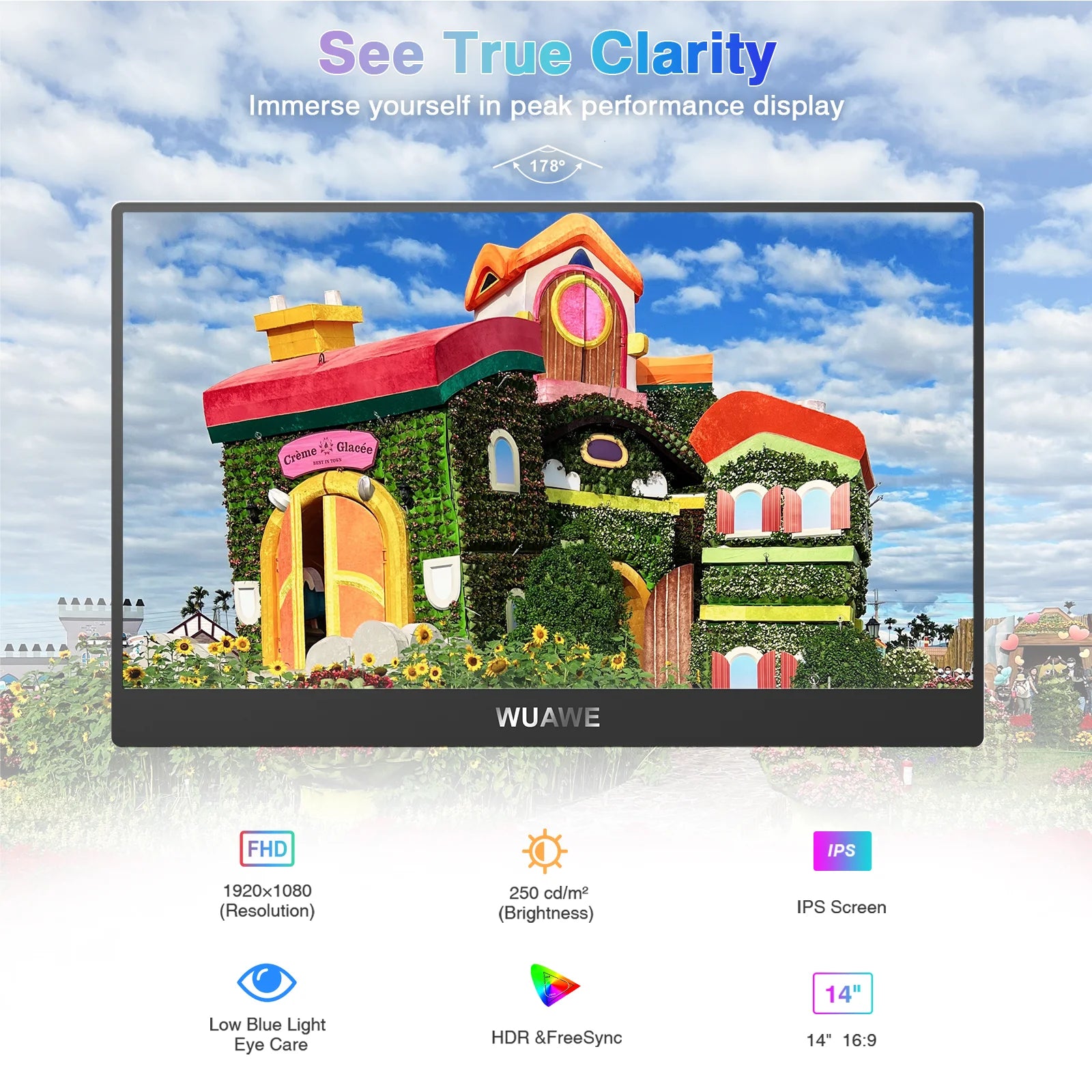 Portable Monitor 1920*1080 USB-C HDMI