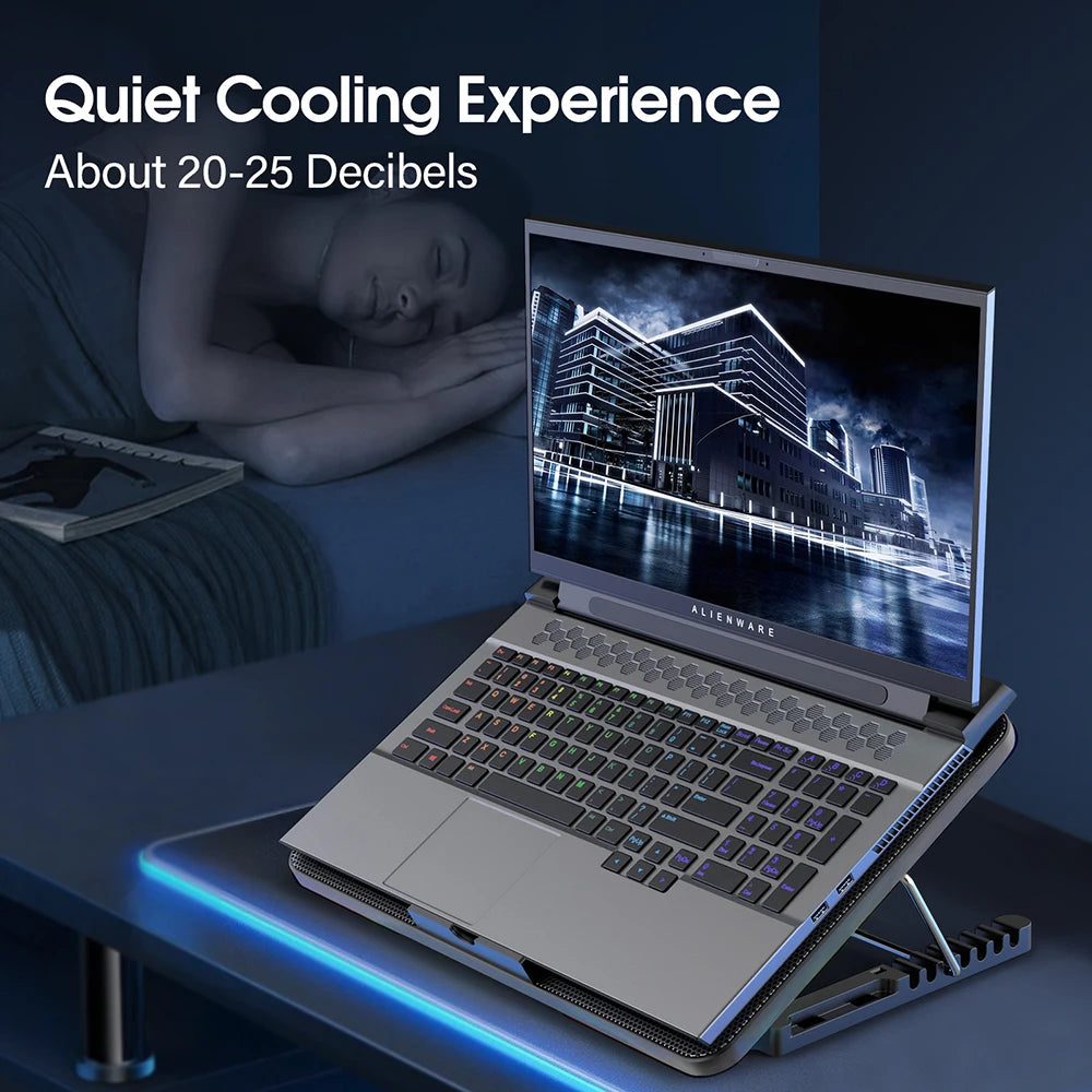 Laptop Cooling Pad 6 Quiet Fans
