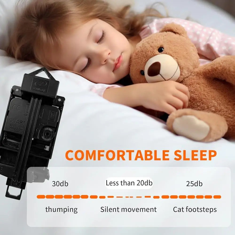 Silent Quartz Wall Clock Pendulum