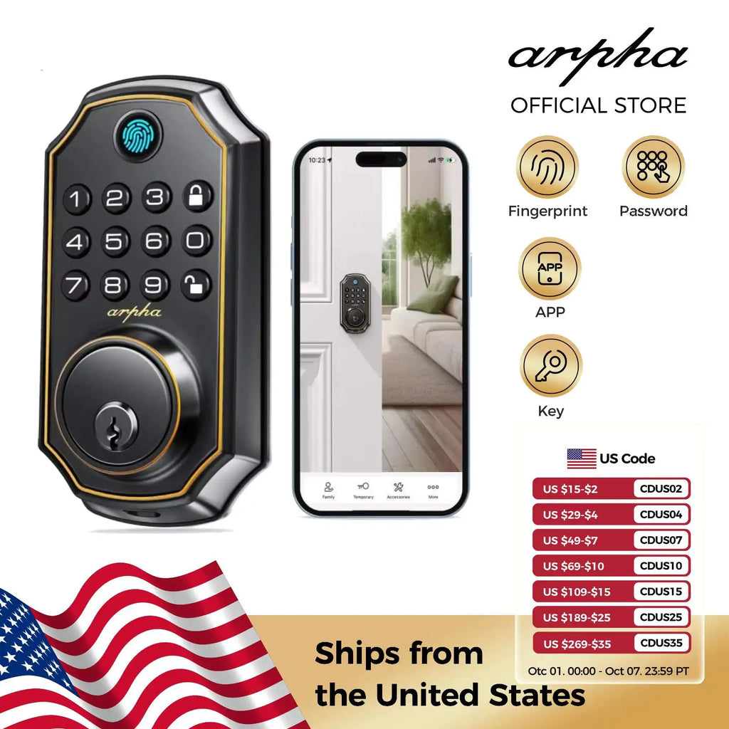 Keyless Entry Door Lock Smart Fingerprint