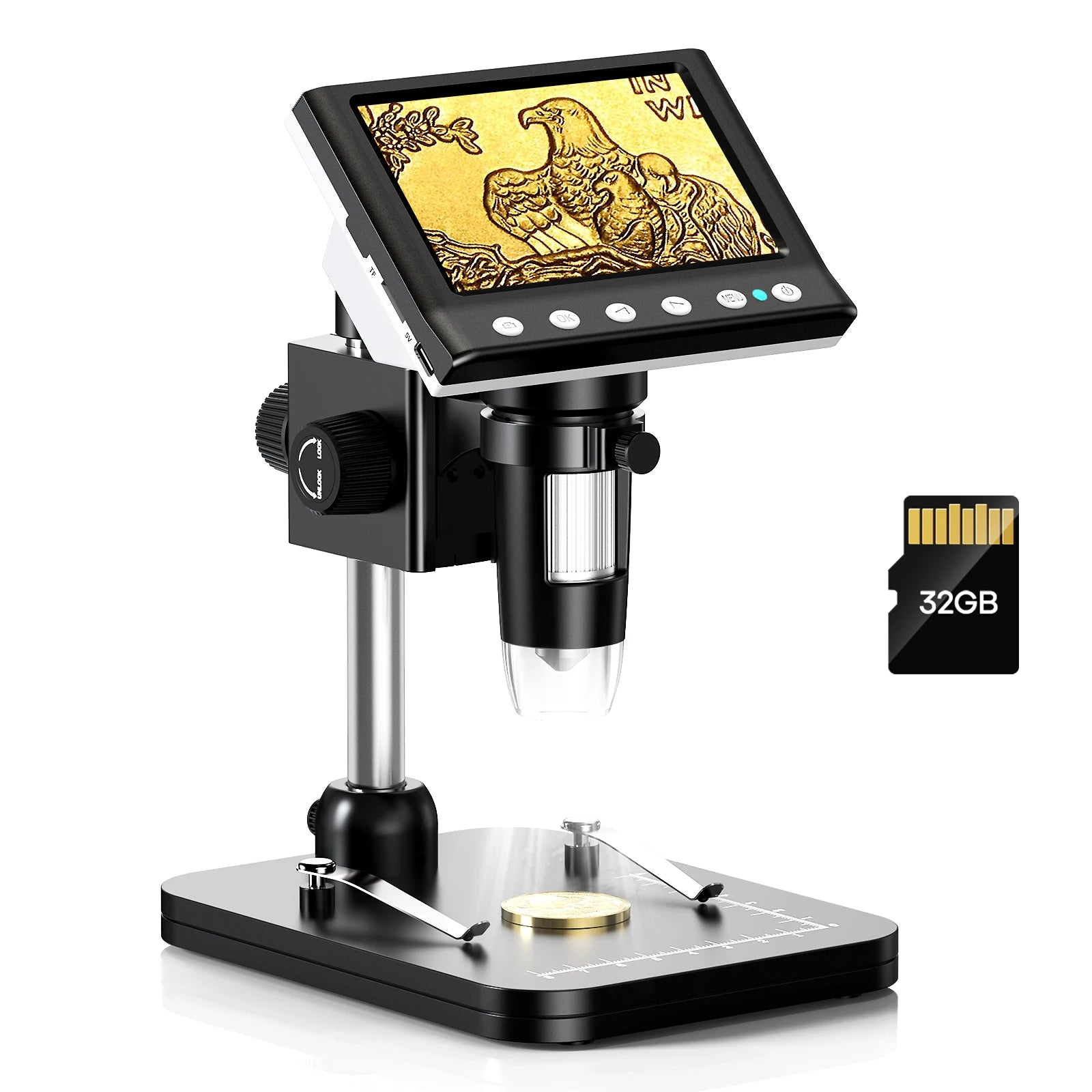 4.3'' Digital Microscope 1000X 1080P Video