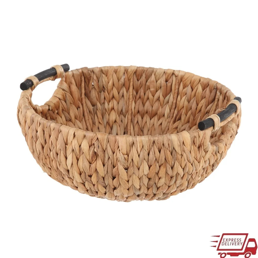 Natural Woven Water Hyacinth Decorative Bowl