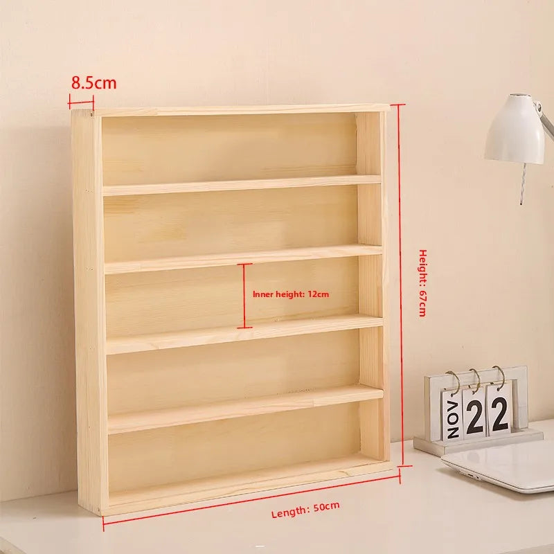 Wooden Display Dustproof Hanging Storage Organizer