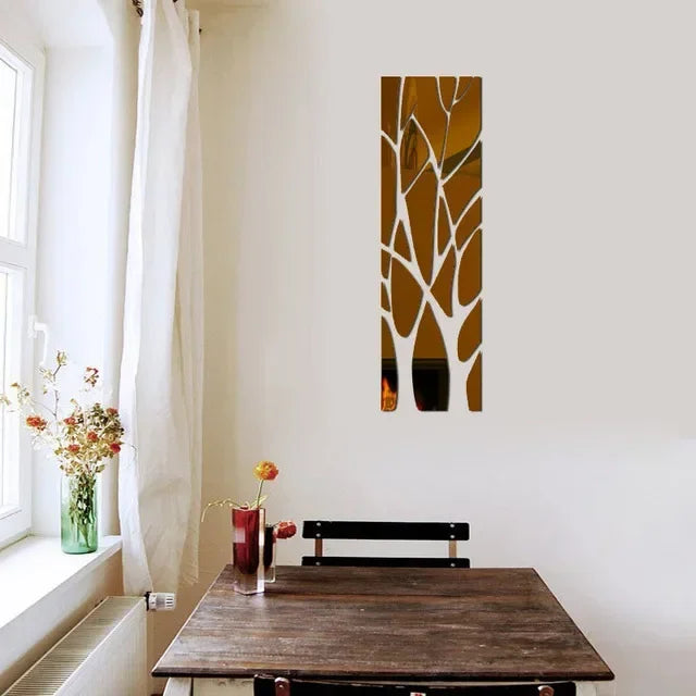 Lucky Tree Wall Stickers Mirror Art