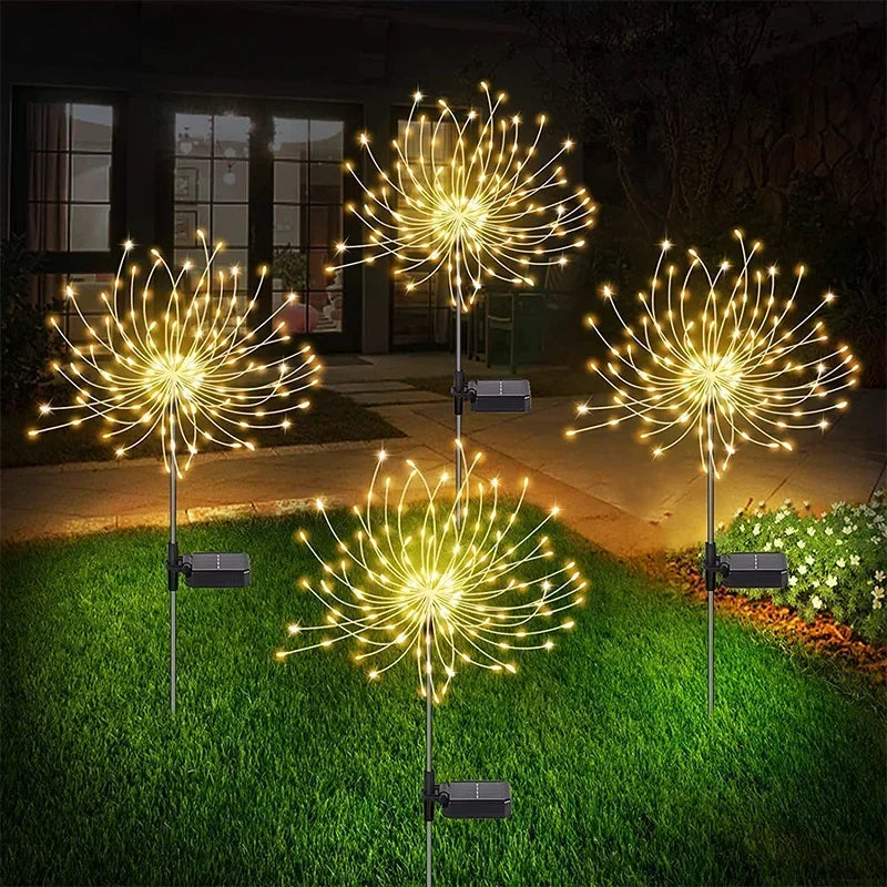Solar Firework Fairy Lights
