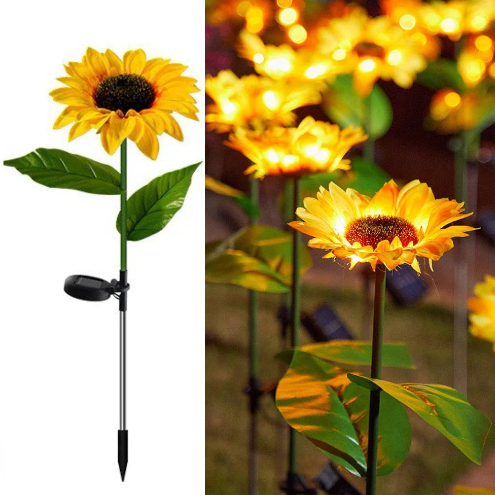 LED Simulation Butterfly Flower Solar Light
