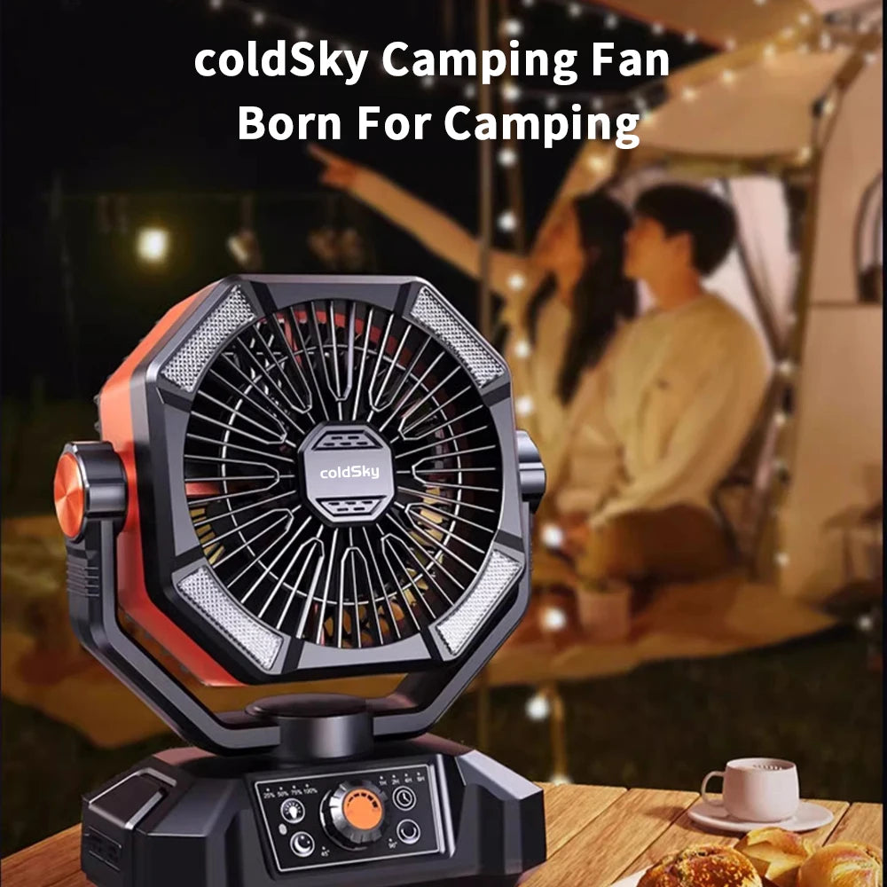 4 LED Lantern 8 Speed Fan 20000mAh Battery