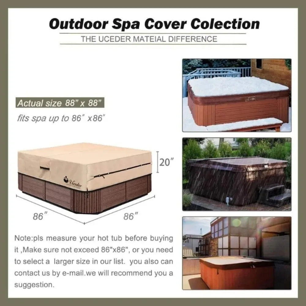 88x88x20 Hot Tub Cover Protector
