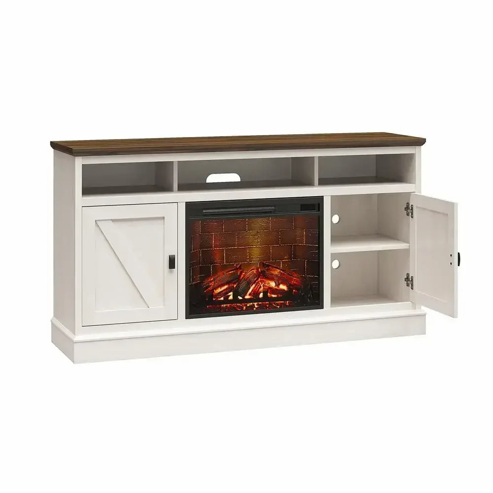 TV Console Fireplace Heater Remote LEDs