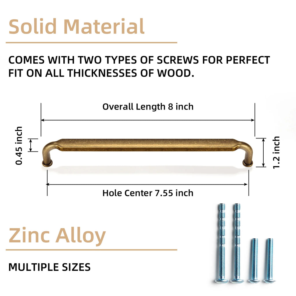 Retro Furniture Long Handle Cabinet Pulls Drawer Dresser Bronze Antique Knob Rustic Handle Kitchen Cabinet Knobs and Handles