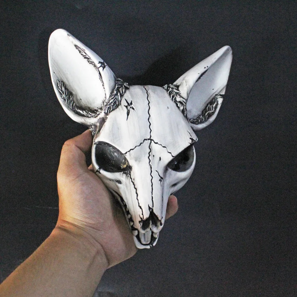3D Fox Head Retro Resin Wall Sculpture
