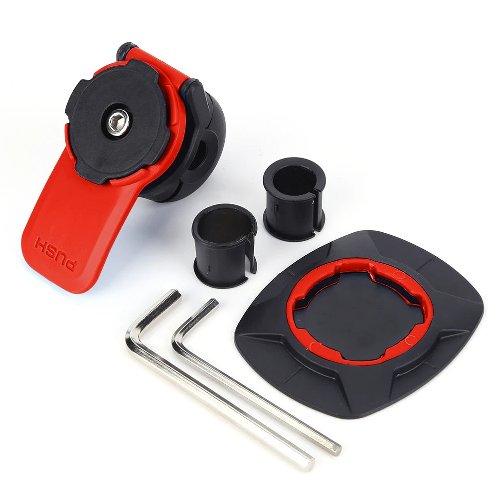 Motorcycle Bike Phone Holder Shock Absorber Quad Lock