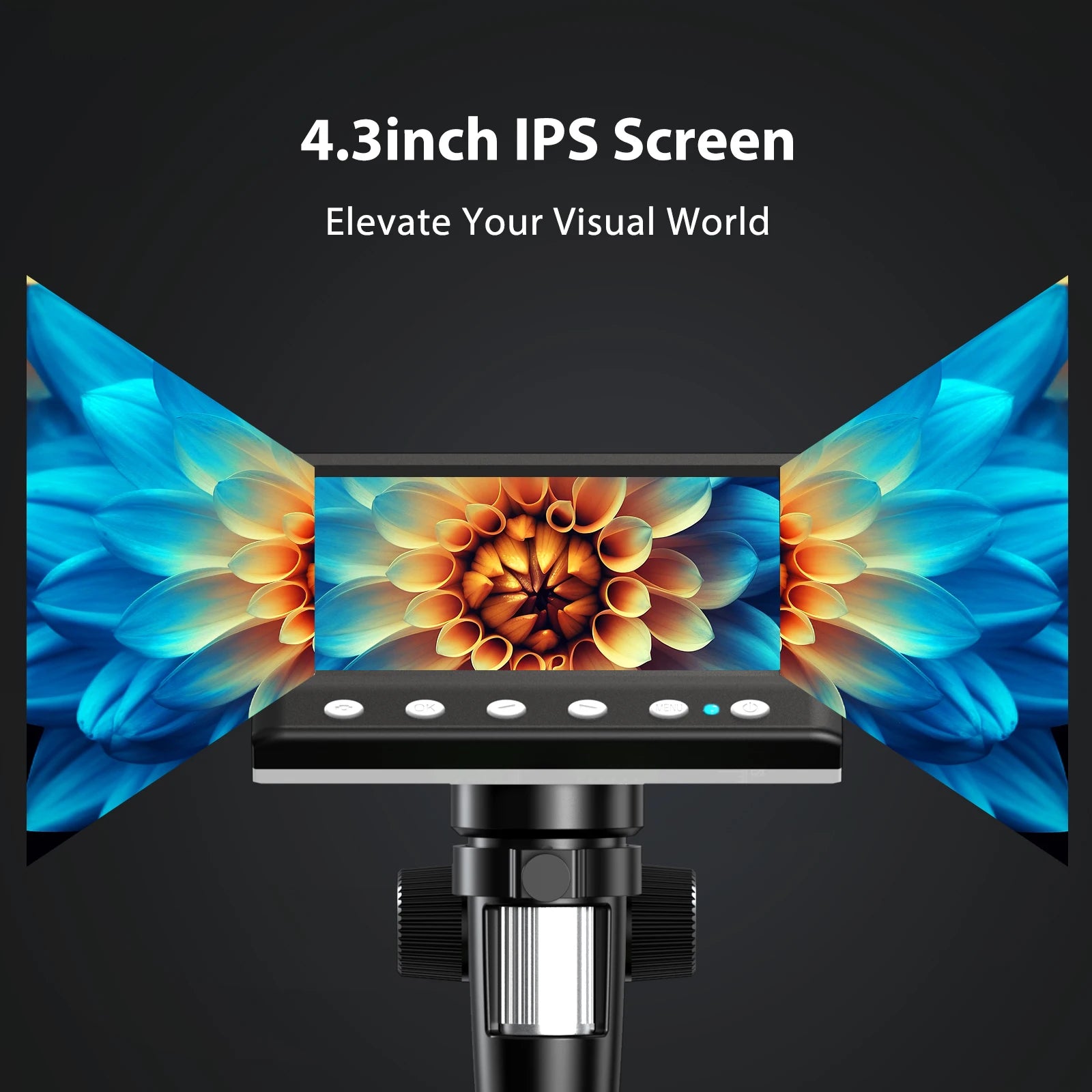 4.3'' Digital Microscope 1000X 1080P Video