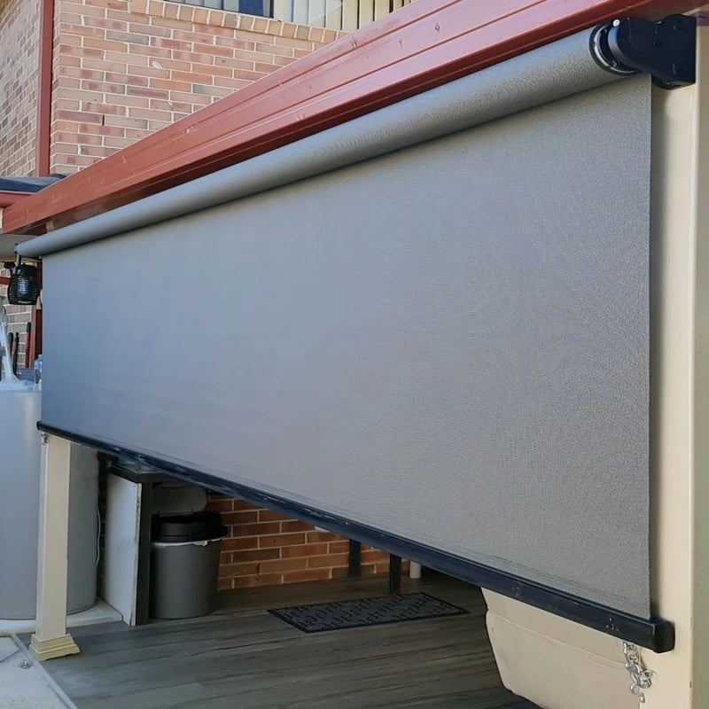 Motorized Rolling Outdoor Blinds