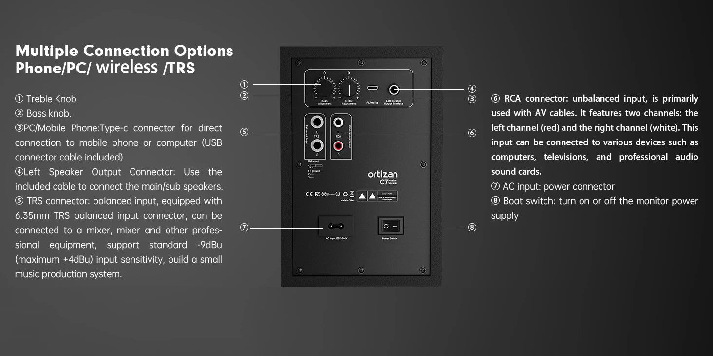 Active Monitor Speakers Near Field Bluetooth