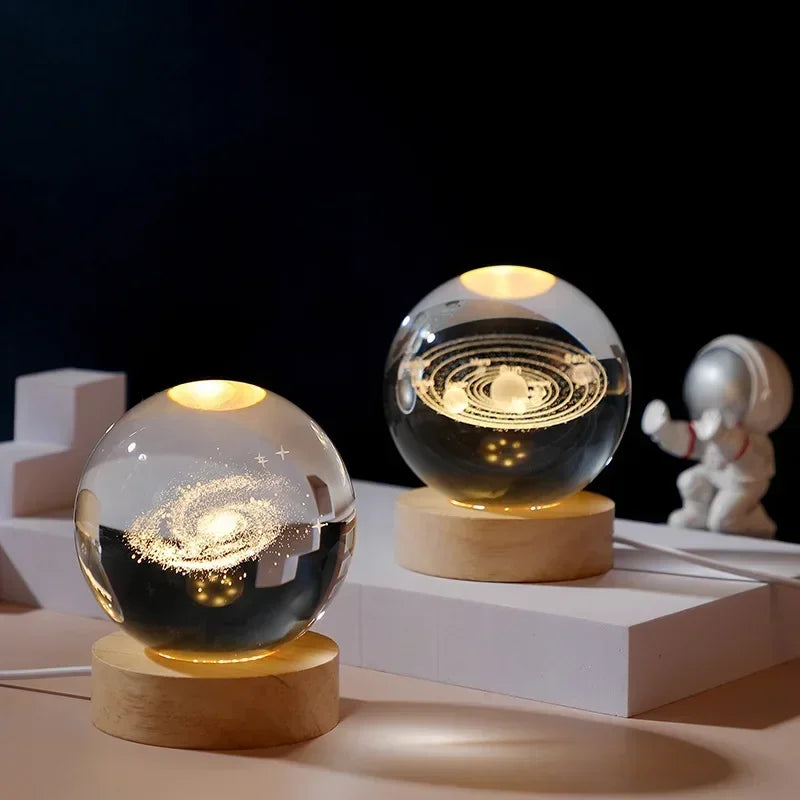 Galaxy Crystal Ball Lamp 3D