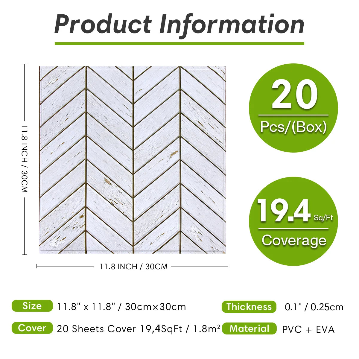 Faux Wood Grain Peel Stick Wall Panel