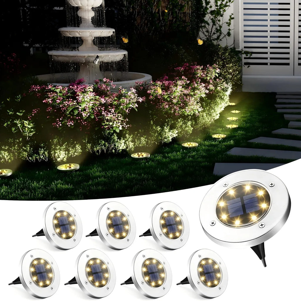 4/8pcs Outdoor Solar Landscape Lighting