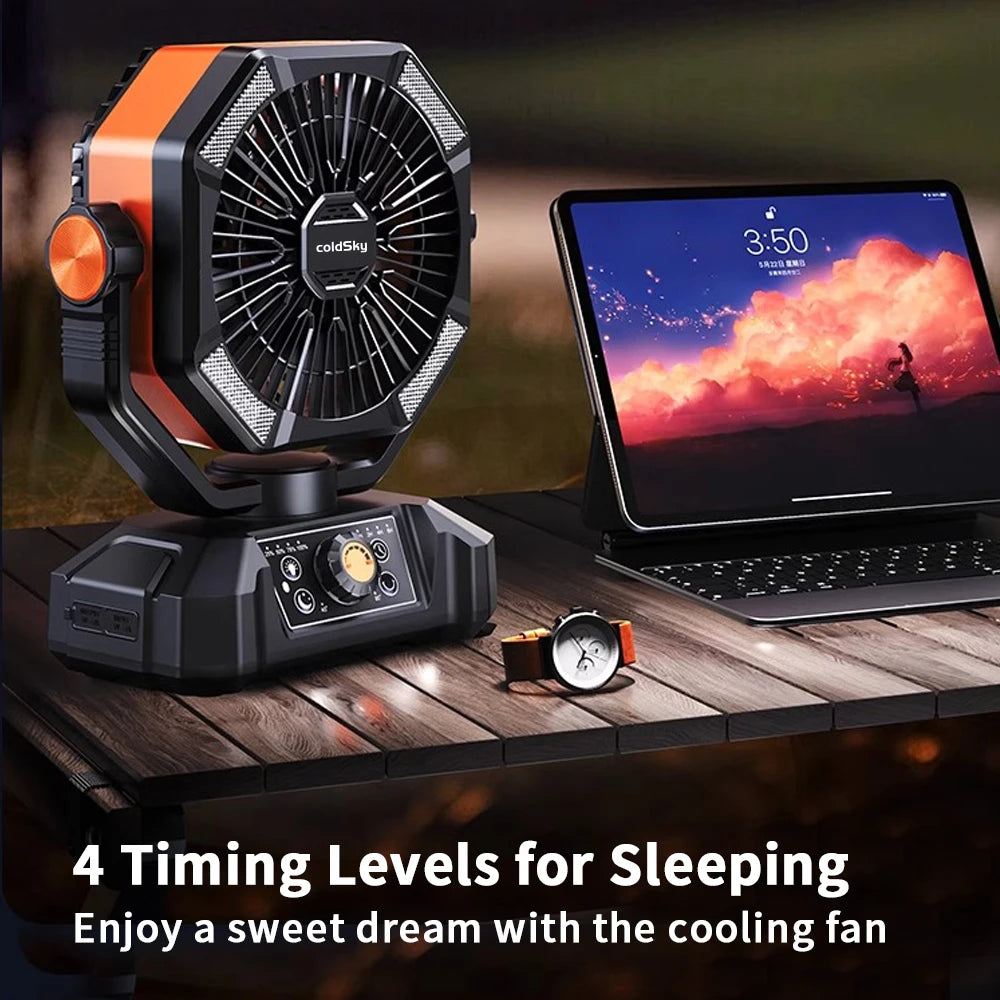 4 LED Lantern 8 Speed Fan 20000mAh Battery