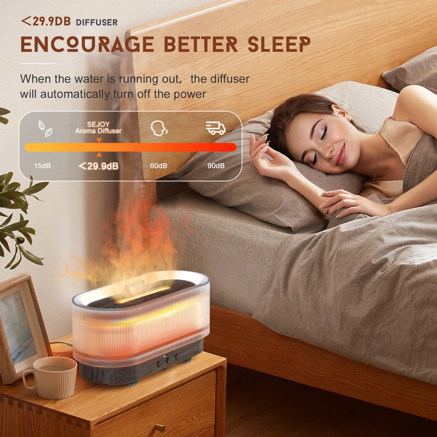 Fire Flame Aromatherapy ultrasonic Humidifier