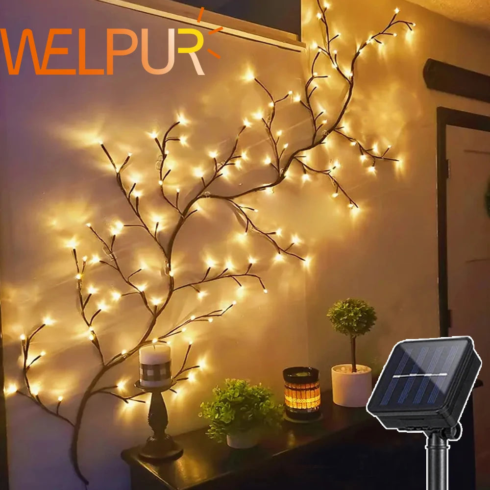 Light String Solar Tree Waterproof USB