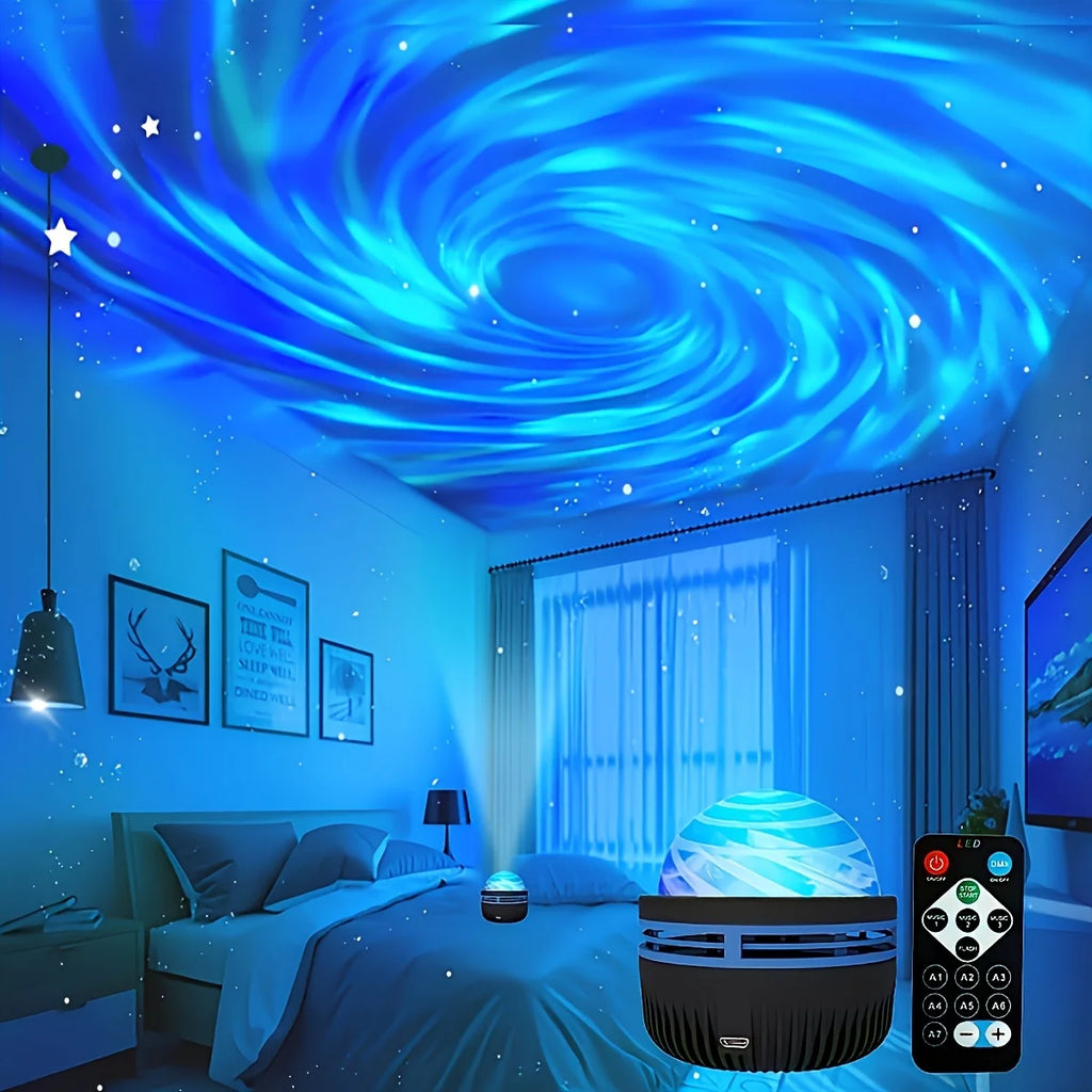 Star Projector 7 Effects Night Light Remote