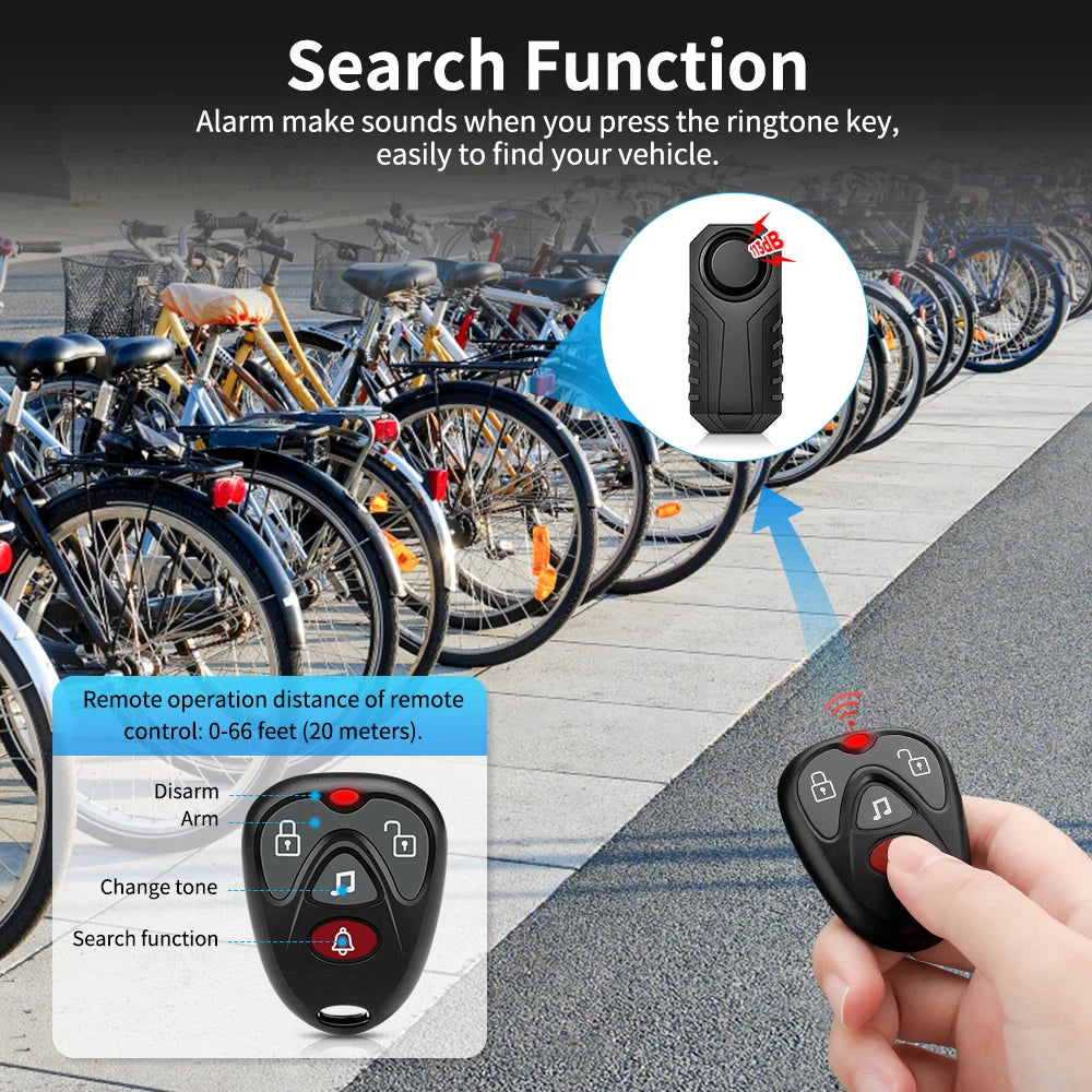 Scooter Motorcycle Bicycle Security Protection Alarm System