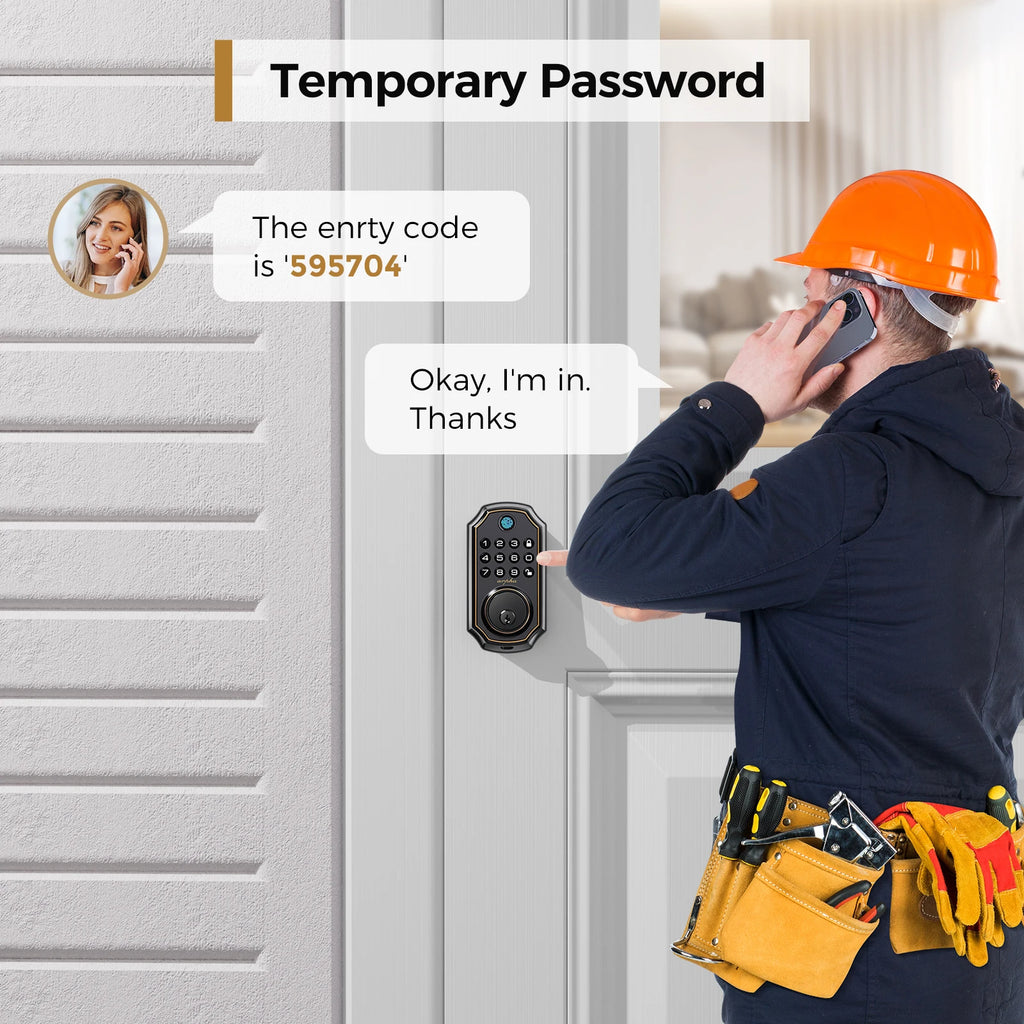 Keyless Entry Door Lock Smart Fingerprint